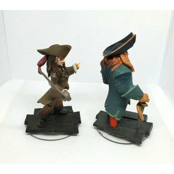 Disney Infinity Jack Sparrow & Davey Jones Game Pieces Pirates of the Caribbean - Picture 2 of 7